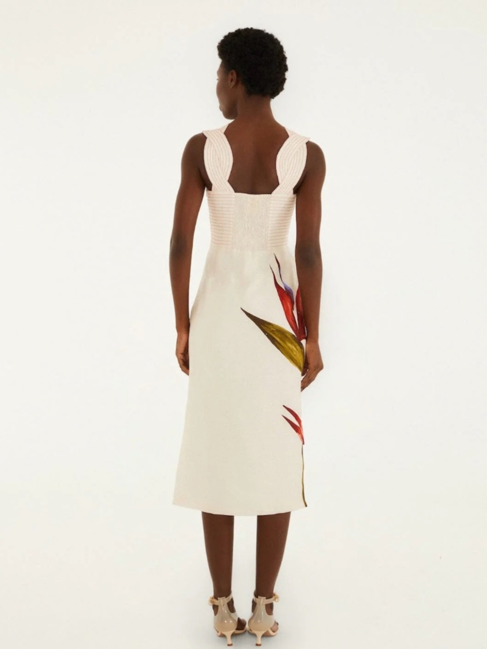 Strelitzia Sand Midi Dress - Picture 3 of 4